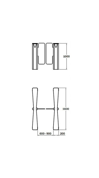 Турникет SAIMA SWING GATE 330