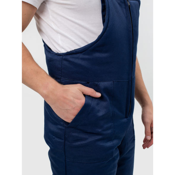 Рабочий зимний костюм БРН-М с полукомбинезоном и светоотражающими элементами