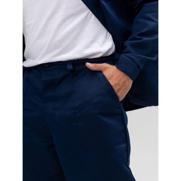 Мужской летний рабочий костюм из смесовой ткани с усилением, курткой и брюками