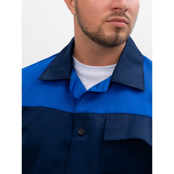 Мужской летний рабочий костюм из смесовой ткани с усилением, курткой и брюками